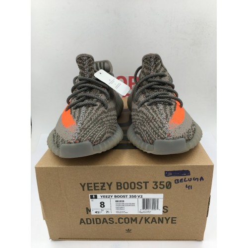 Yeezy Boost 350 grey/solar red [ DOT PERFECT VERSION ]	